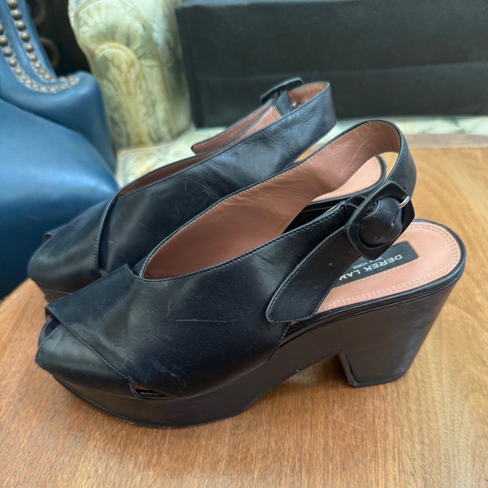 Derek Lam Black Leather Heels